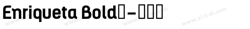 Enriqueta Bold◆字体转换